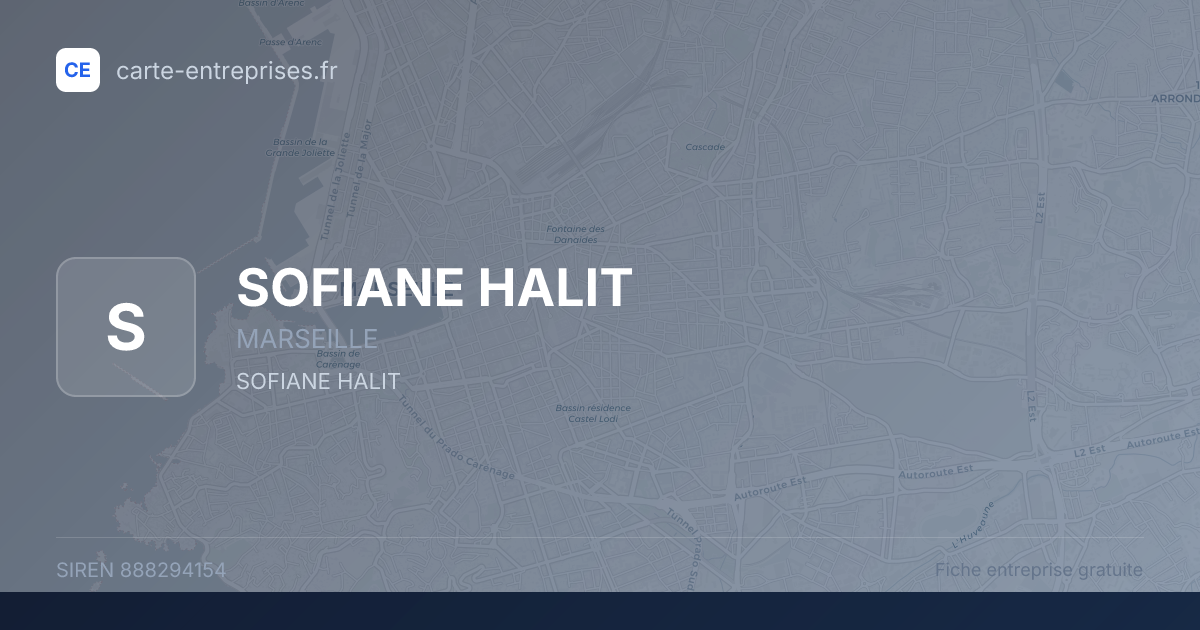 SOFIANE HALIT — 888294154 — fiche entreprise