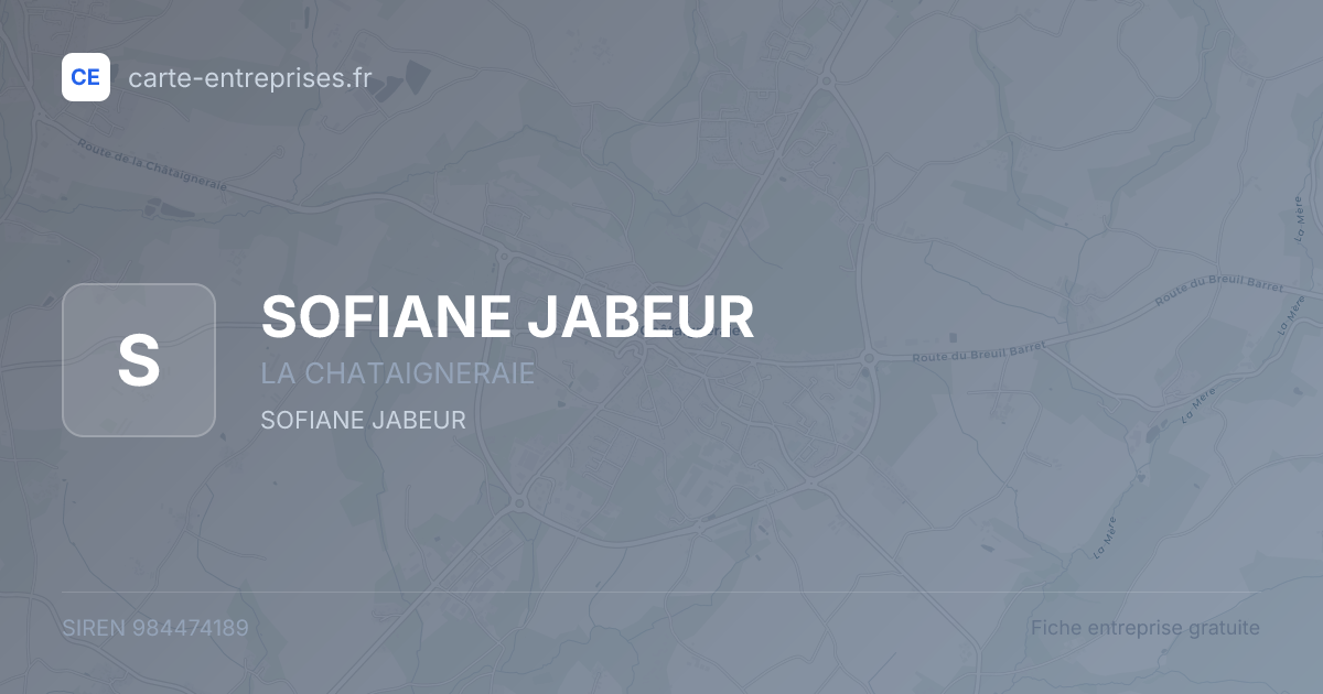 SOFIANE JABEUR — 984474189 — fiche entreprise