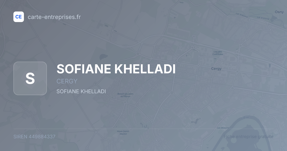 SOFIANE KHELLADI — 449884337 — fiche entreprise