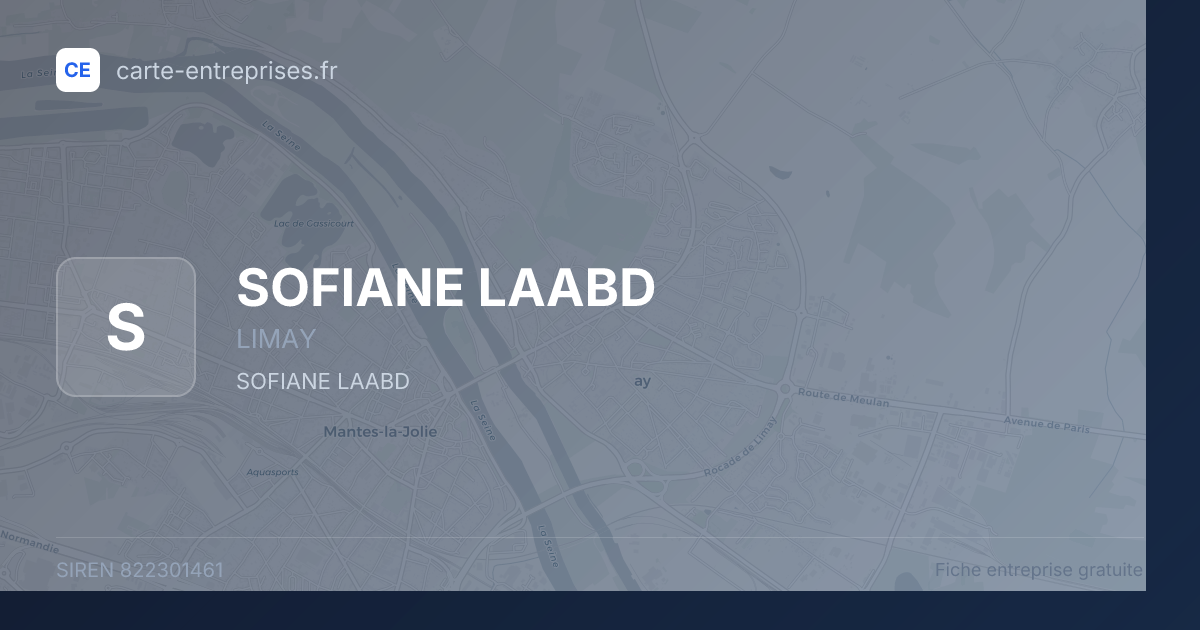 SOFIANE LAABD — 822301461 — fiche entreprise