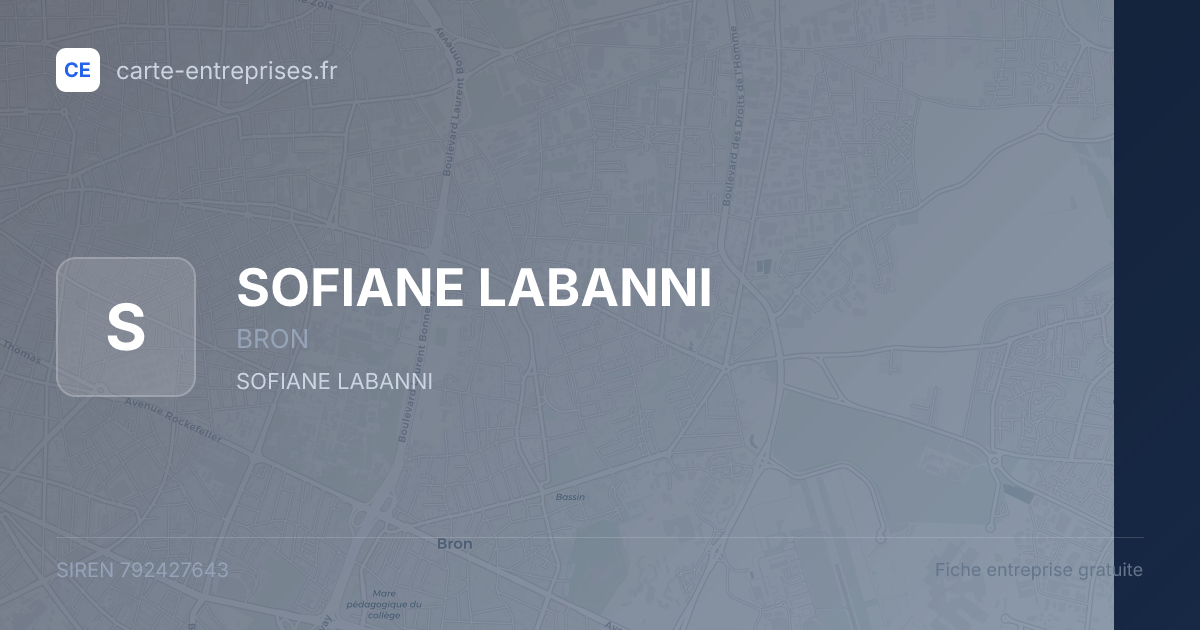 SOFIANE LABANNI — 792427643 — fiche entreprise