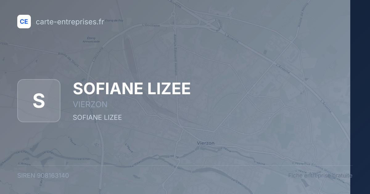 SOFIANE LIZEE — 908163140 — fiche entreprise
