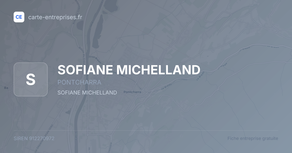 SOFIANE MICHELLAND — 912270972 — fiche entreprise