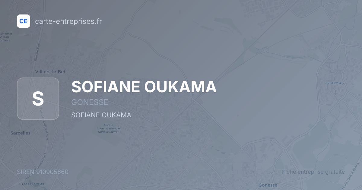 SOFIANE OUKAMA — 910905660 — fiche entreprise