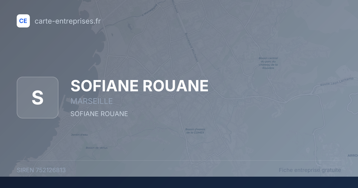 SOFIANE ROUANE — 752126813 — fiche entreprise