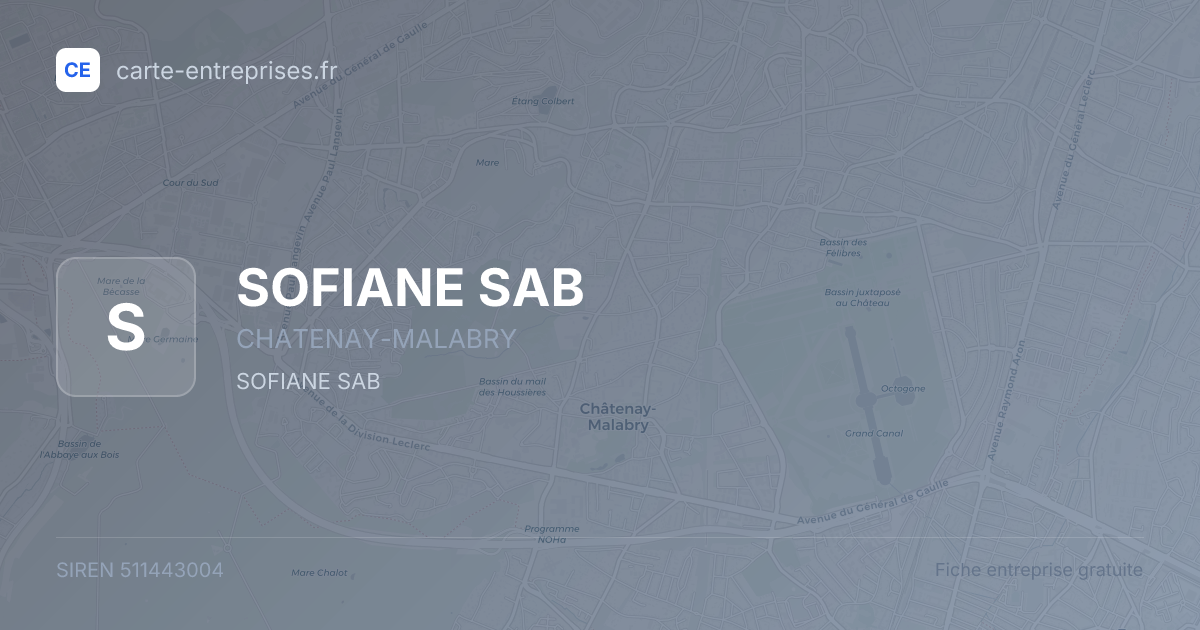 SOFIANE SAB — 511443004 — fiche entreprise