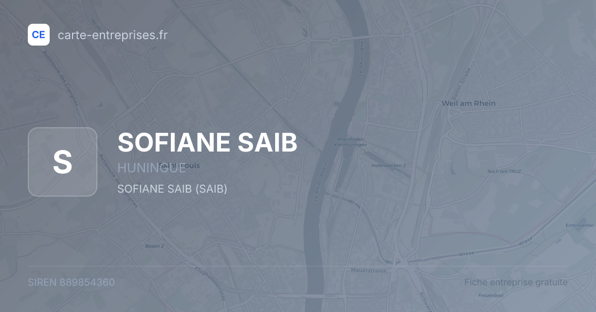 SOFIANE SAIB — 889854360 — fiche entreprise