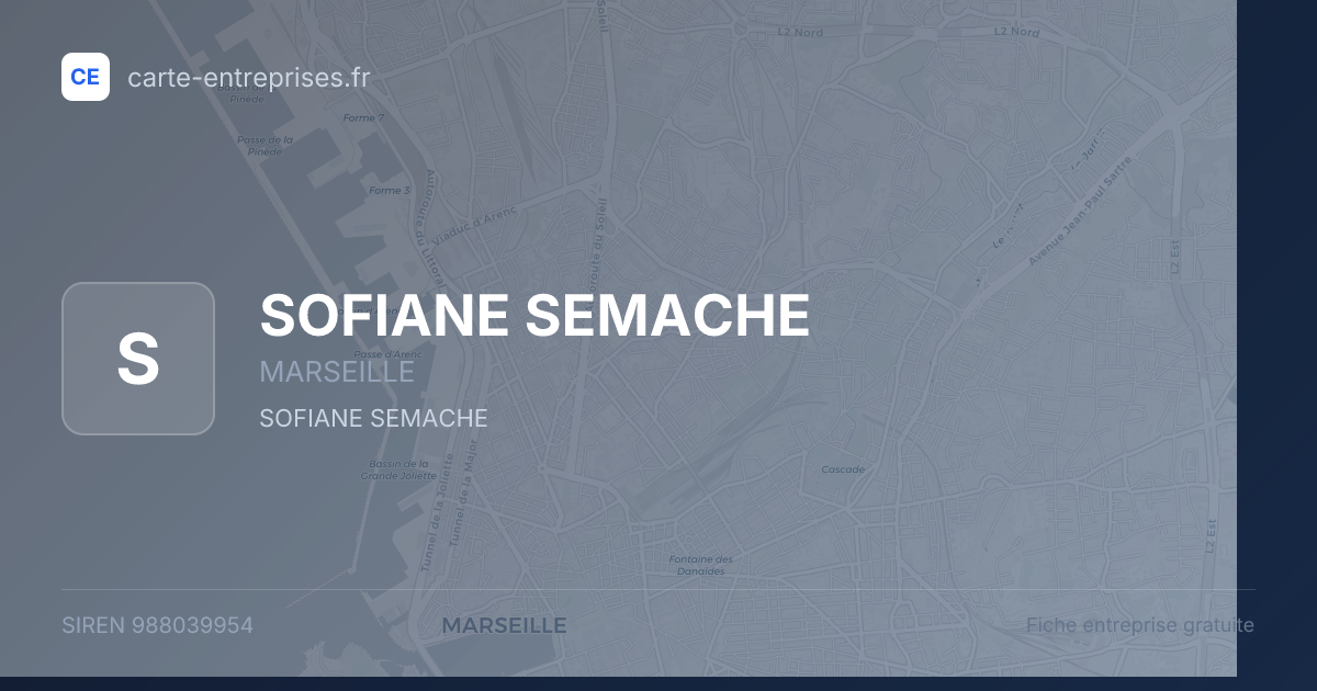 SOFIANE SEMACHE — 988039954 — fiche entreprise