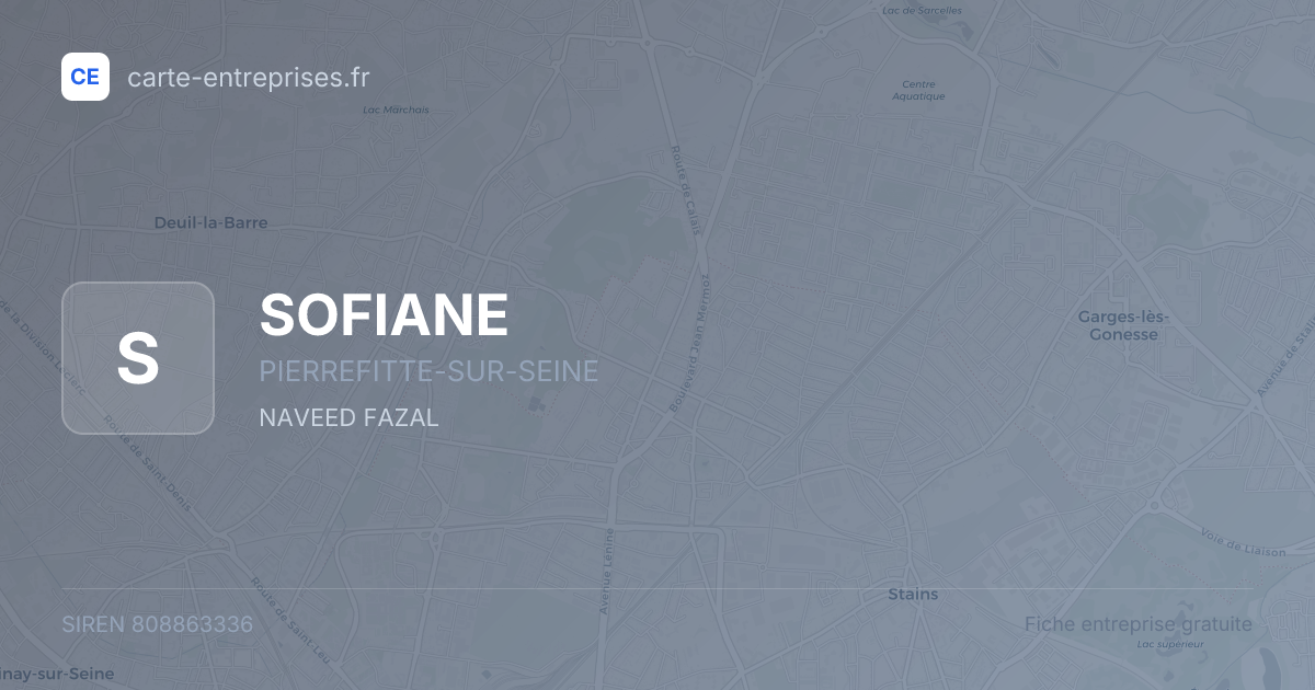 SOFIANE — 808863336 — fiche entreprise