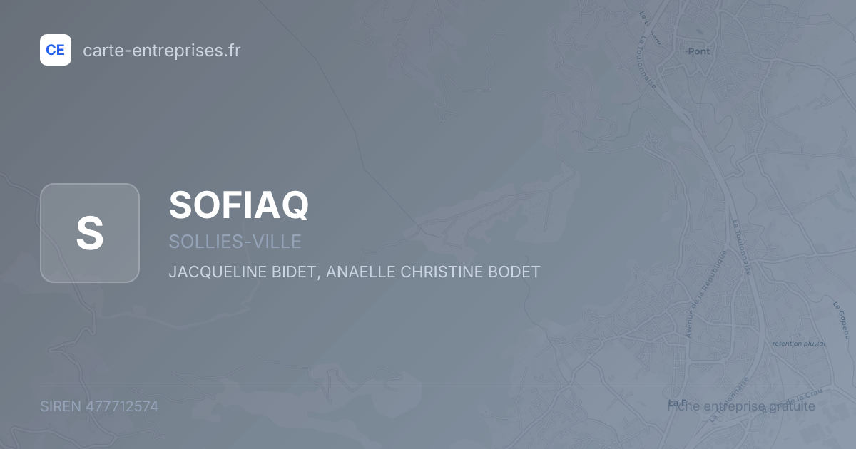 SOFIAQ — 477712574 — fiche entreprise