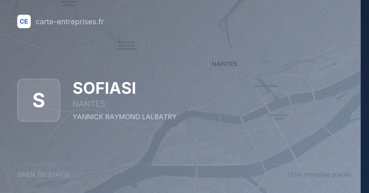 SOFIASI — 792534109 — fiche entreprise