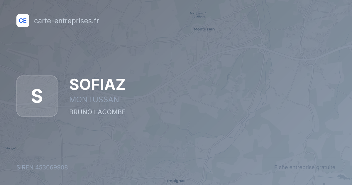 SOFIAZ — 453069908 — fiche entreprise