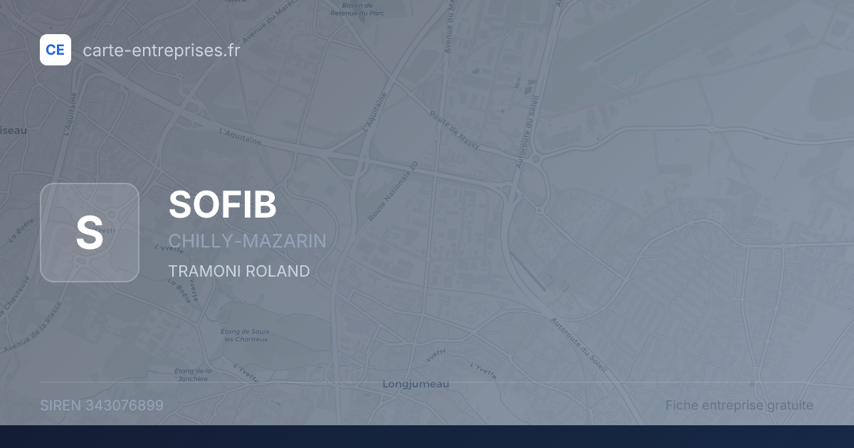 SOFIB — 343076899 — fiche entreprise