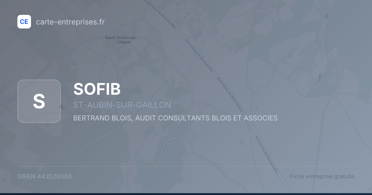SOFIB — 443526066 — fiche entreprise