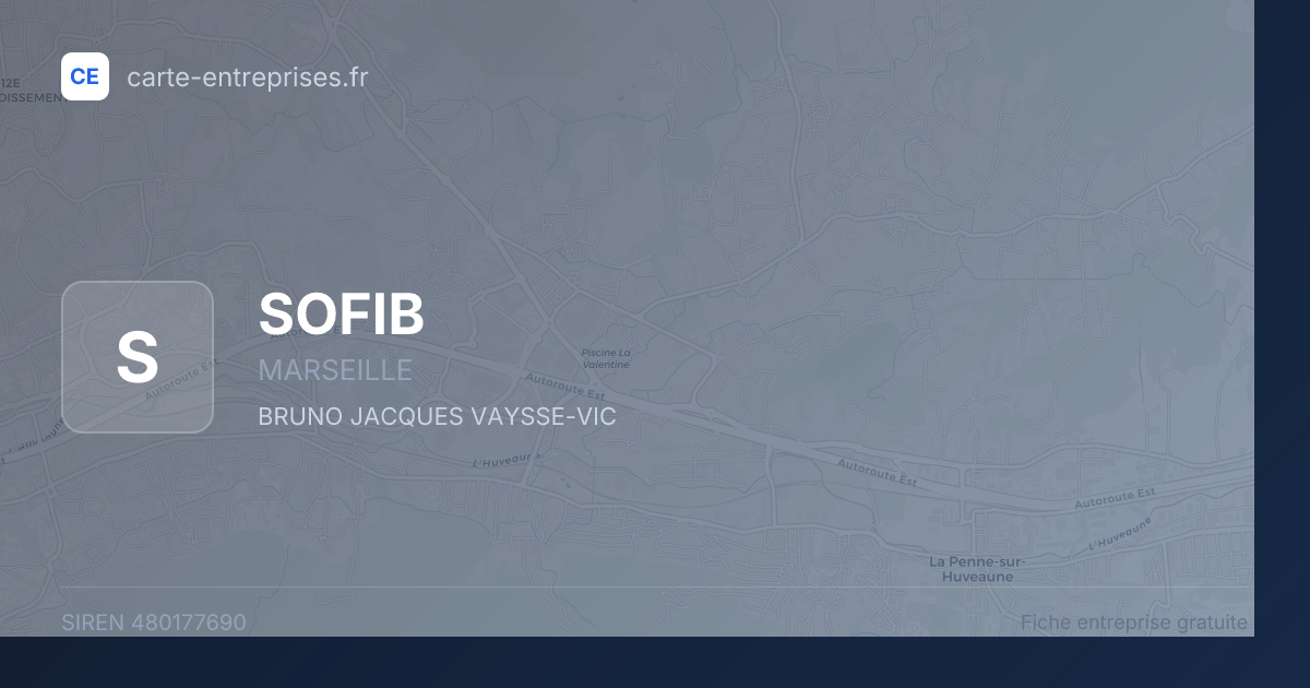 SOFIB — 480177690 — fiche entreprise