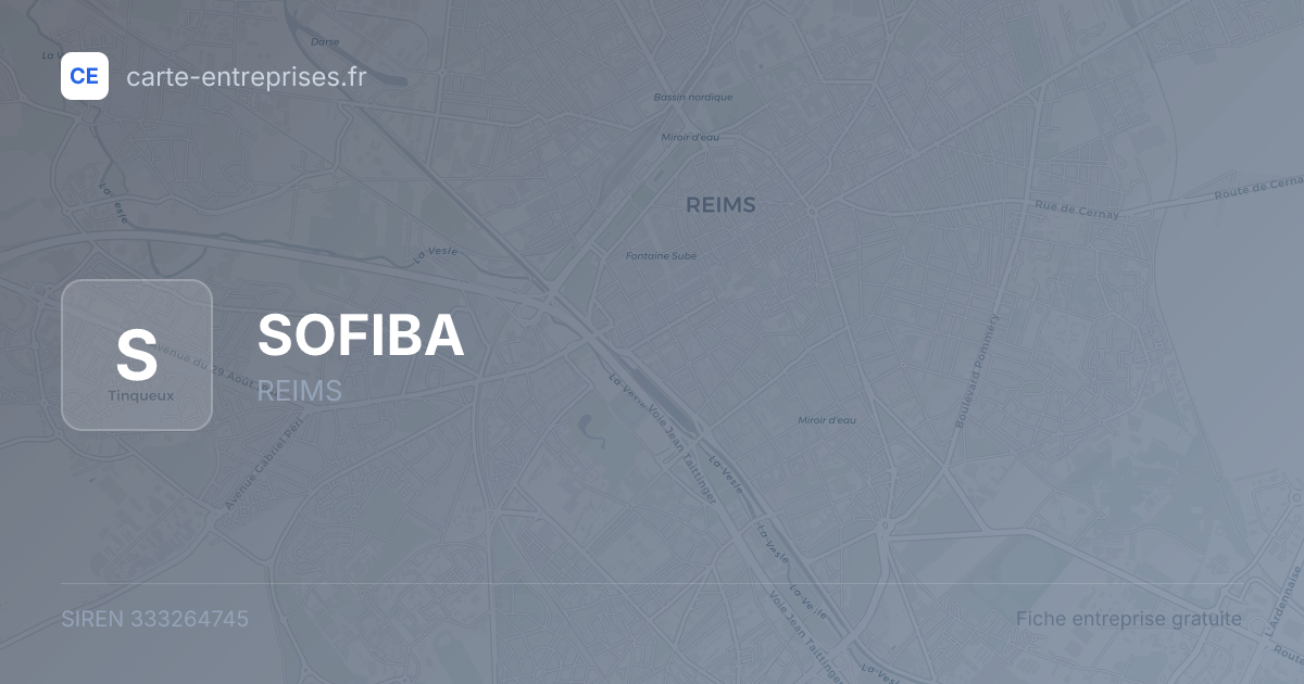 SOFIBA — 333264745 — fiche entreprise
