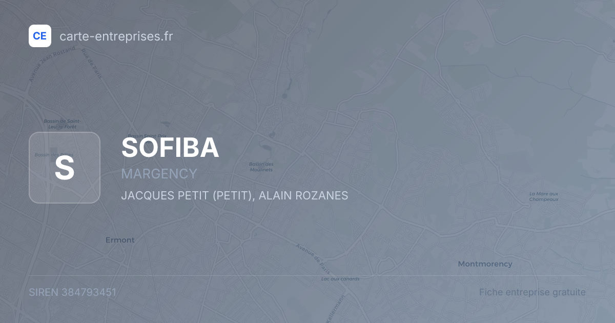 SOFIBA — 384793451 — fiche entreprise