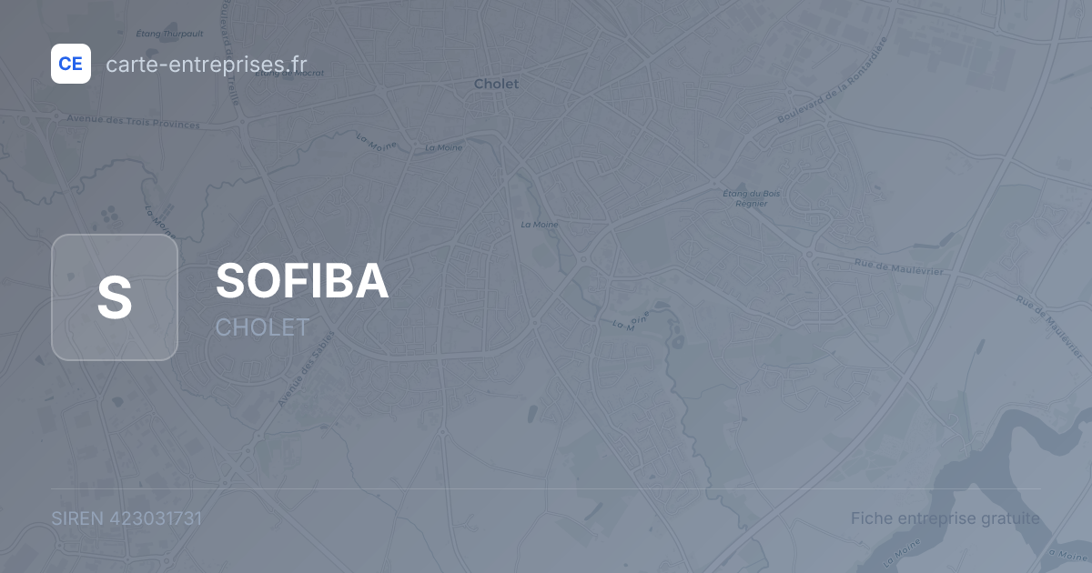 SOFIBA — 423031731 — fiche entreprise