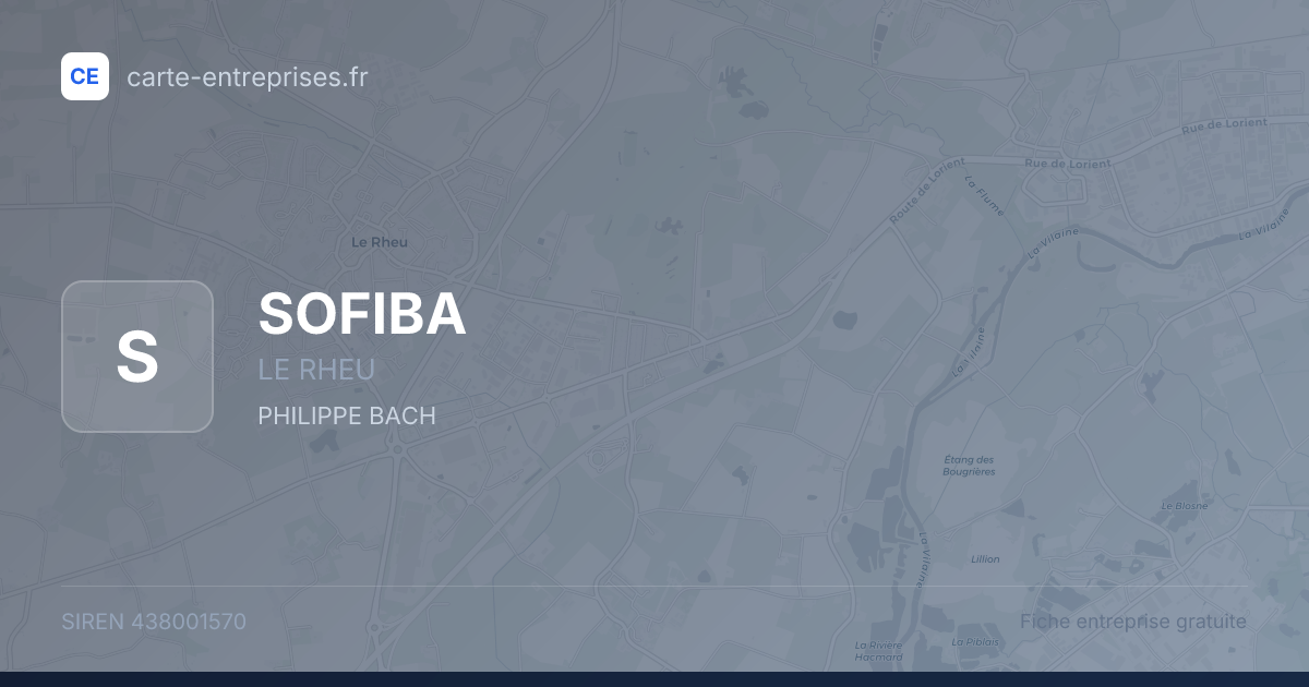 SOFIBA — 438001570 — fiche entreprise