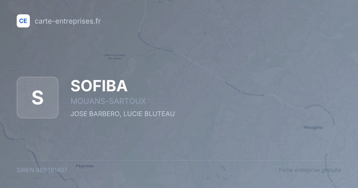 SOFIBA — 888381407 — fiche entreprise