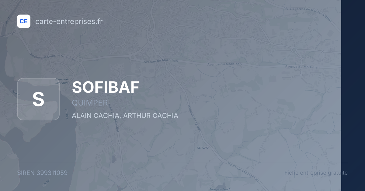 SOFIBAF — 399311059 — fiche entreprise