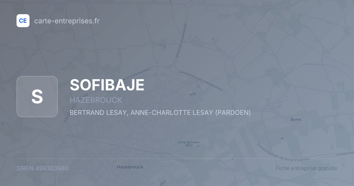 SOFIBAJE — 499303980 — fiche entreprise