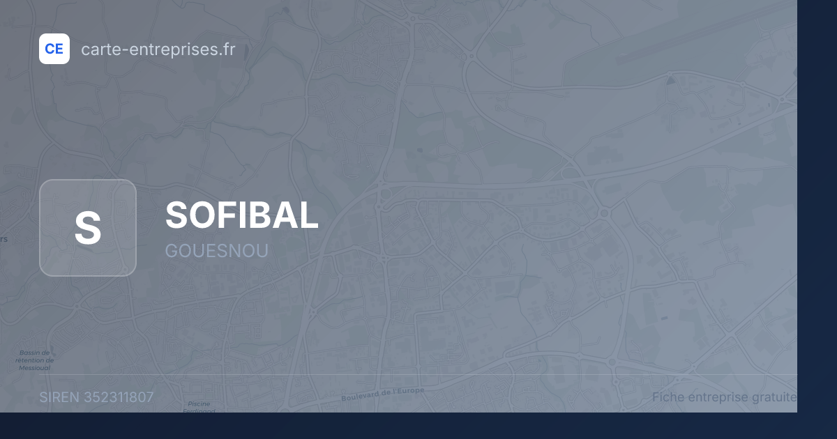 SOFIBAL — 352311807 — fiche entreprise
