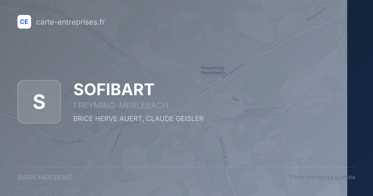 SOFIBART — 440538262 — fiche entreprise