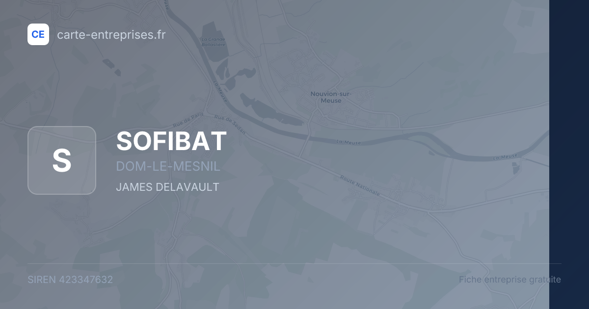 SOFIBAT — 423347632 — fiche entreprise
