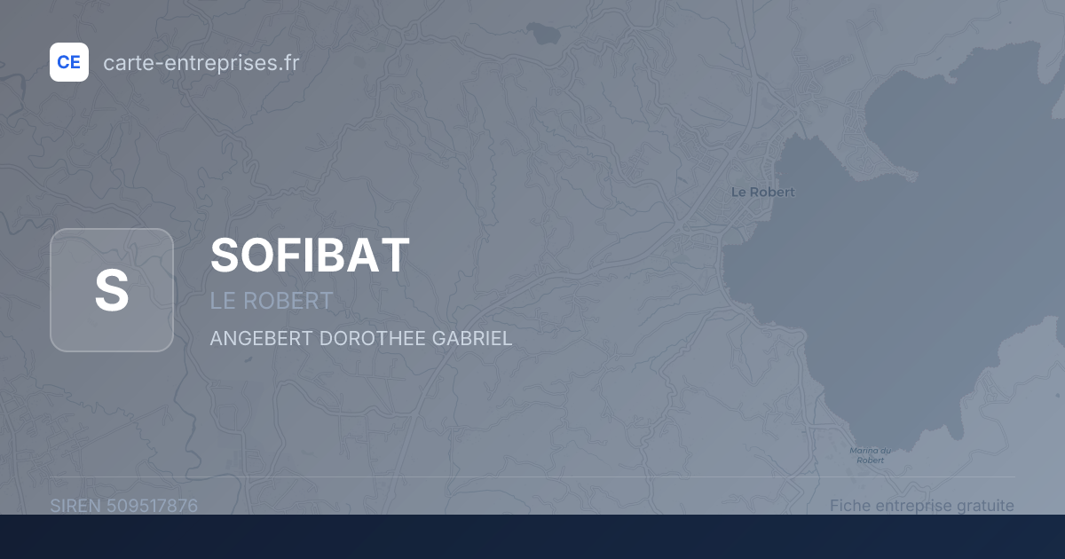 SOFIBAT — 509517876 — fiche entreprise