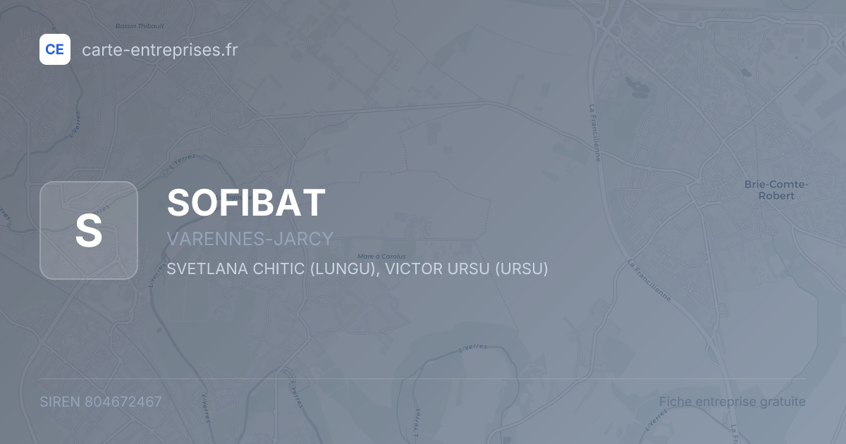 SOFIBAT — 804672467 — fiche entreprise