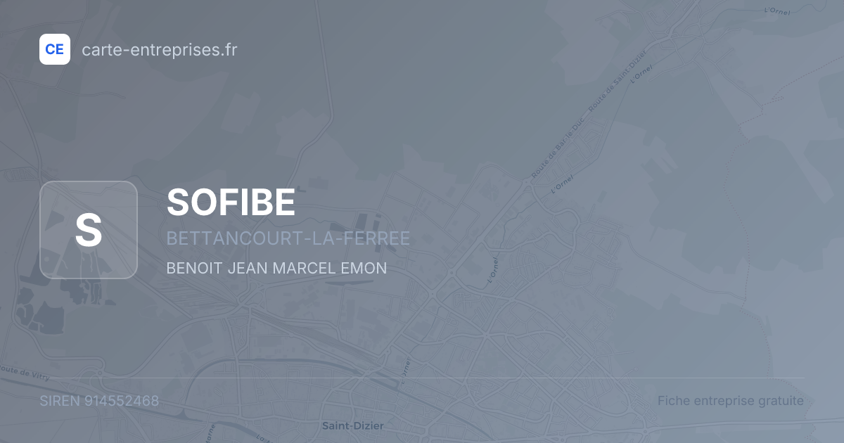 SOFIBE — 914552468 — fiche entreprise