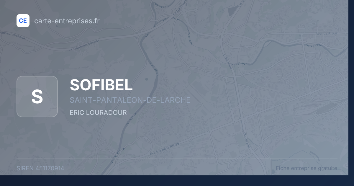 SOFIBEL — 451170914 — fiche entreprise