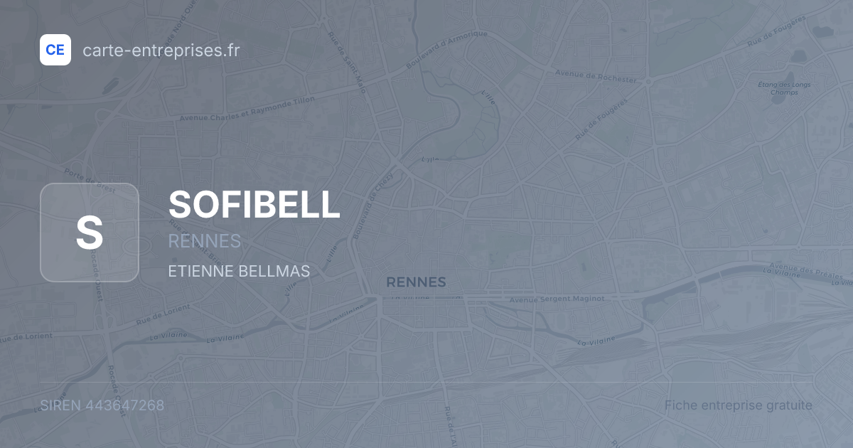 SOFIBELL — 443647268 — fiche entreprise