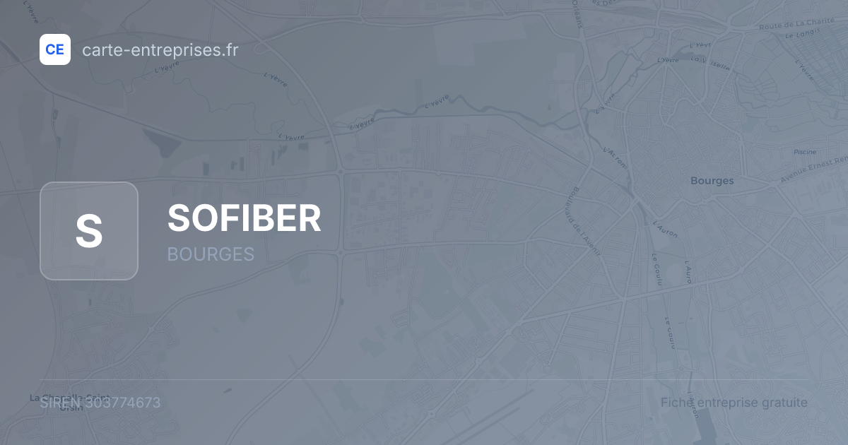 SOFIBER — 303774673 — fiche entreprise