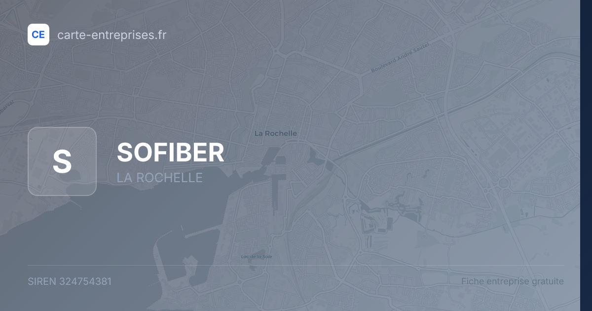 SOFIBER — 324754381 — fiche entreprise