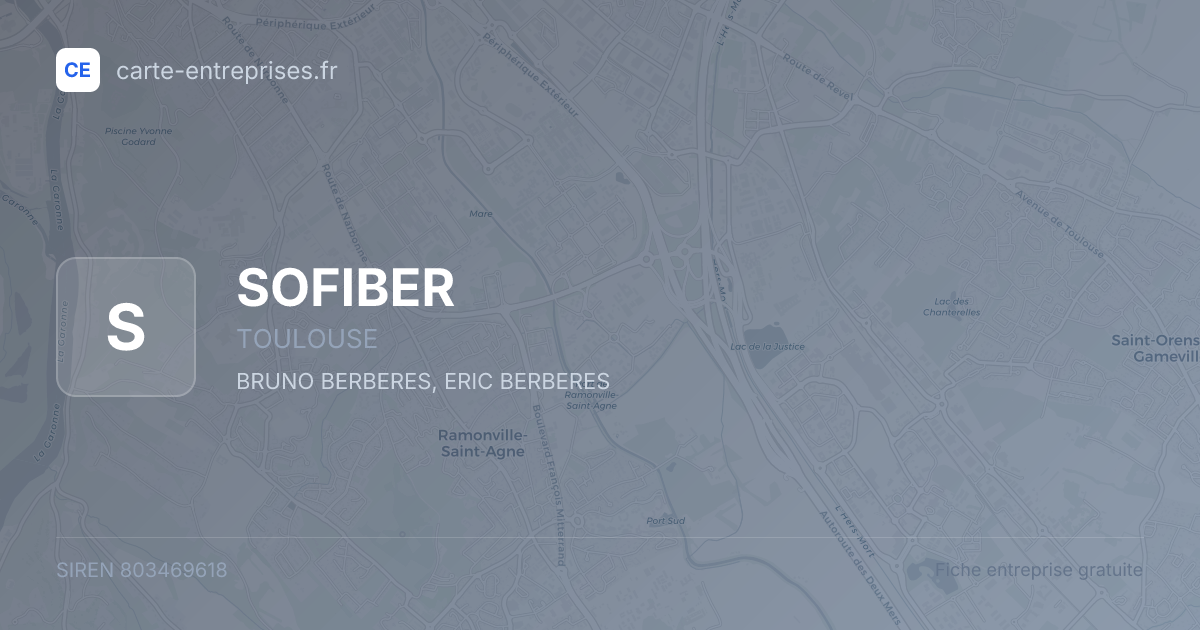 SOFIBER — 803469618 — fiche entreprise