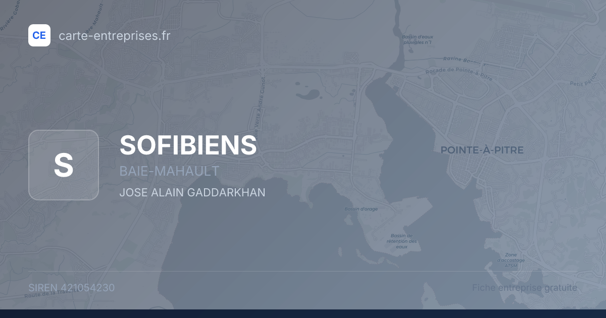 SOFIBIENS — 421054230 — fiche entreprise