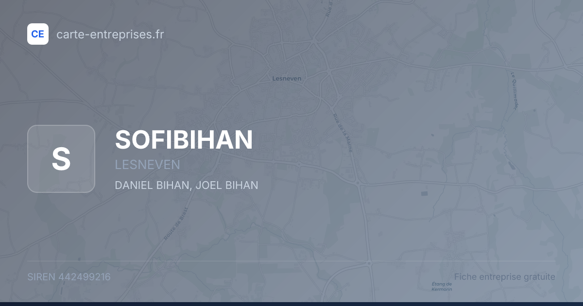 SOFIBIHAN — 442499216 — fiche entreprise