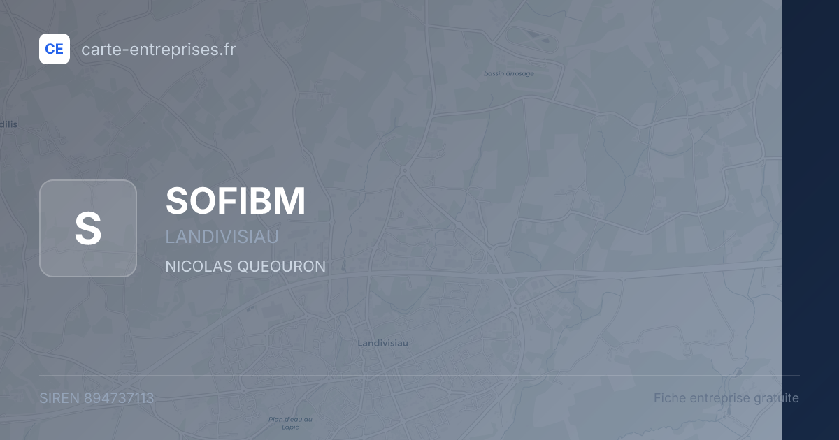 SOFIBM — 894737113 — fiche entreprise