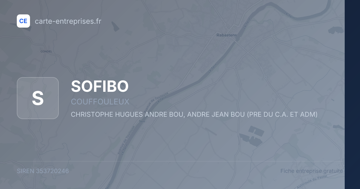 SOFIBO — 353720246 — fiche entreprise
