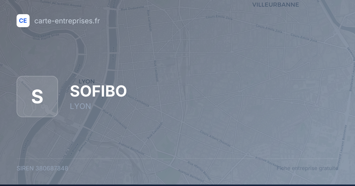 SOFIBO — 380687848 — fiche entreprise