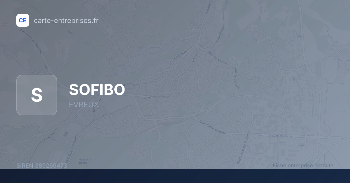 SOFIBO — 389269473 — fiche entreprise