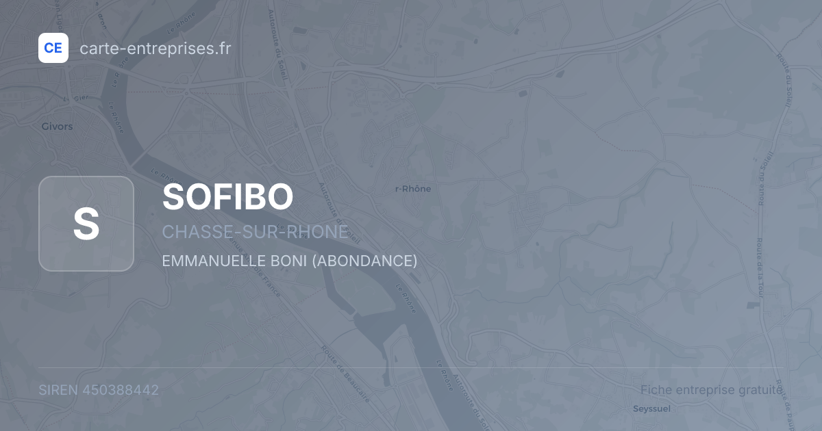 SOFIBO — 450388442 — fiche entreprise