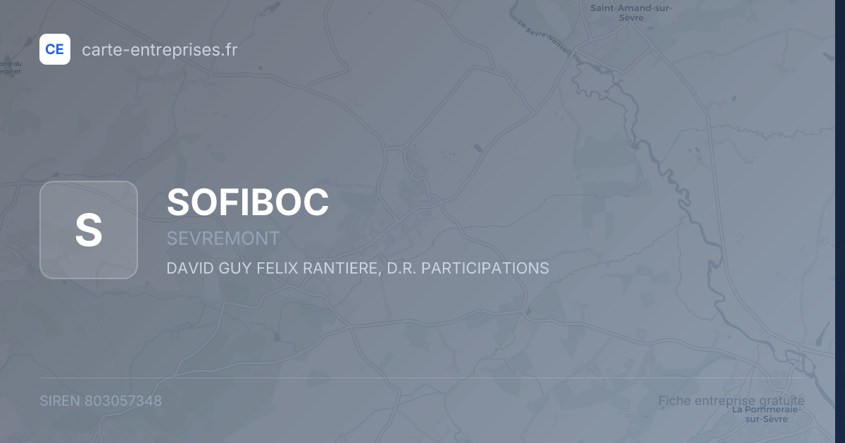 SOFIBOC — 803057348 — fiche entreprise