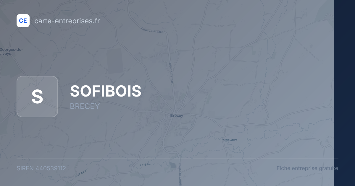 SOFIBOIS — 440539112 — fiche entreprise