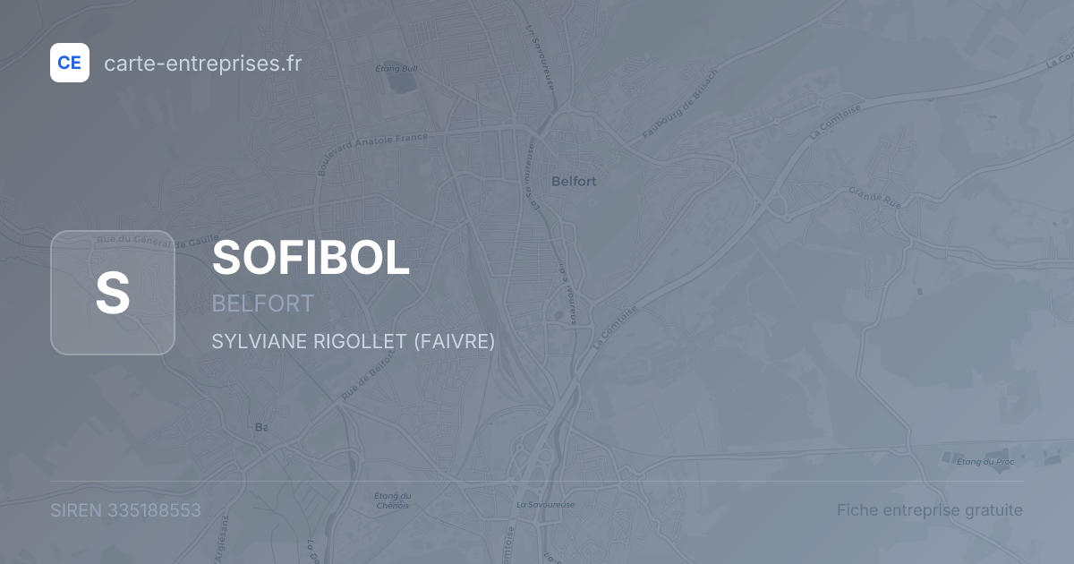 SOFIBOL — 335188553 — fiche entreprise