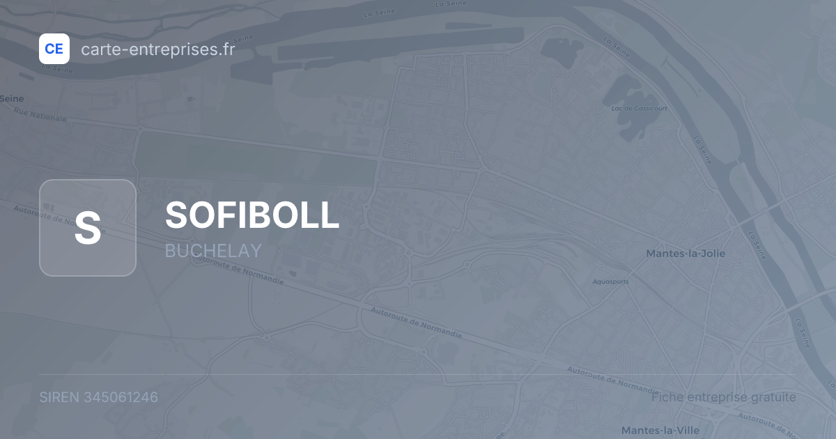 SOFIBOLL — 345061246 — fiche entreprise