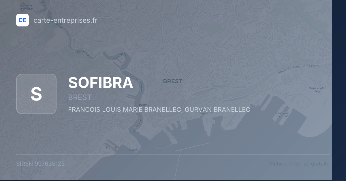 SOFIBRA — 997635123 — fiche entreprise
