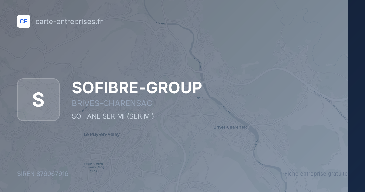 SOFIBRE-GROUP — 879067916 — fiche entreprise